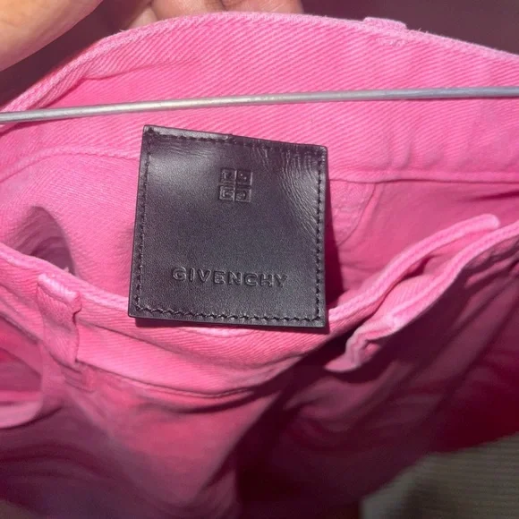 Givenchy straight fit pink jeans